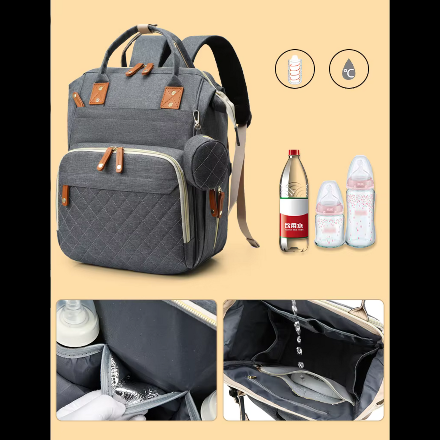 SAC A LANGER "PRESTIGE"™ | Sac à langer très spacieux.