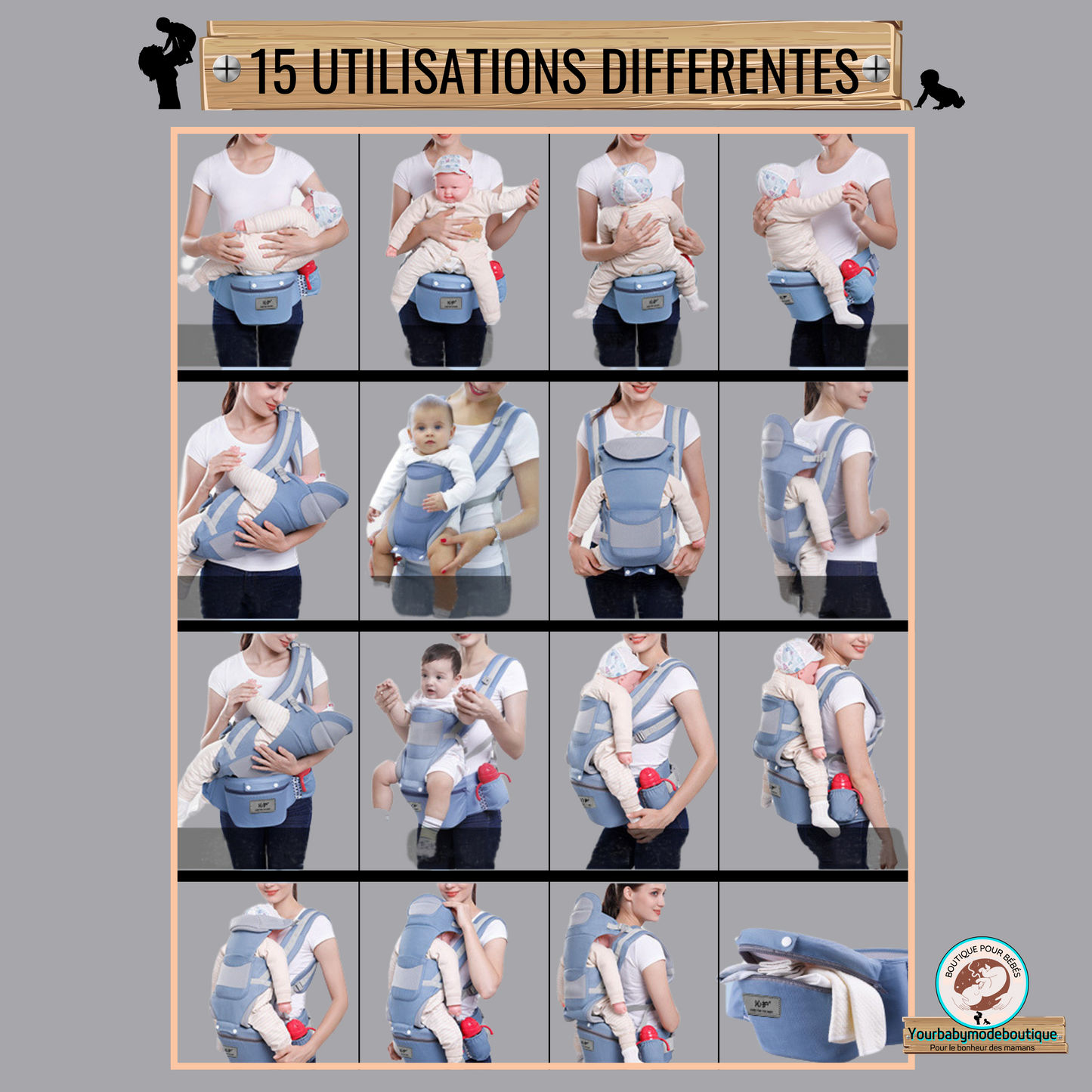EASY-CARRIER™ | Porte-bébé Multifonctions