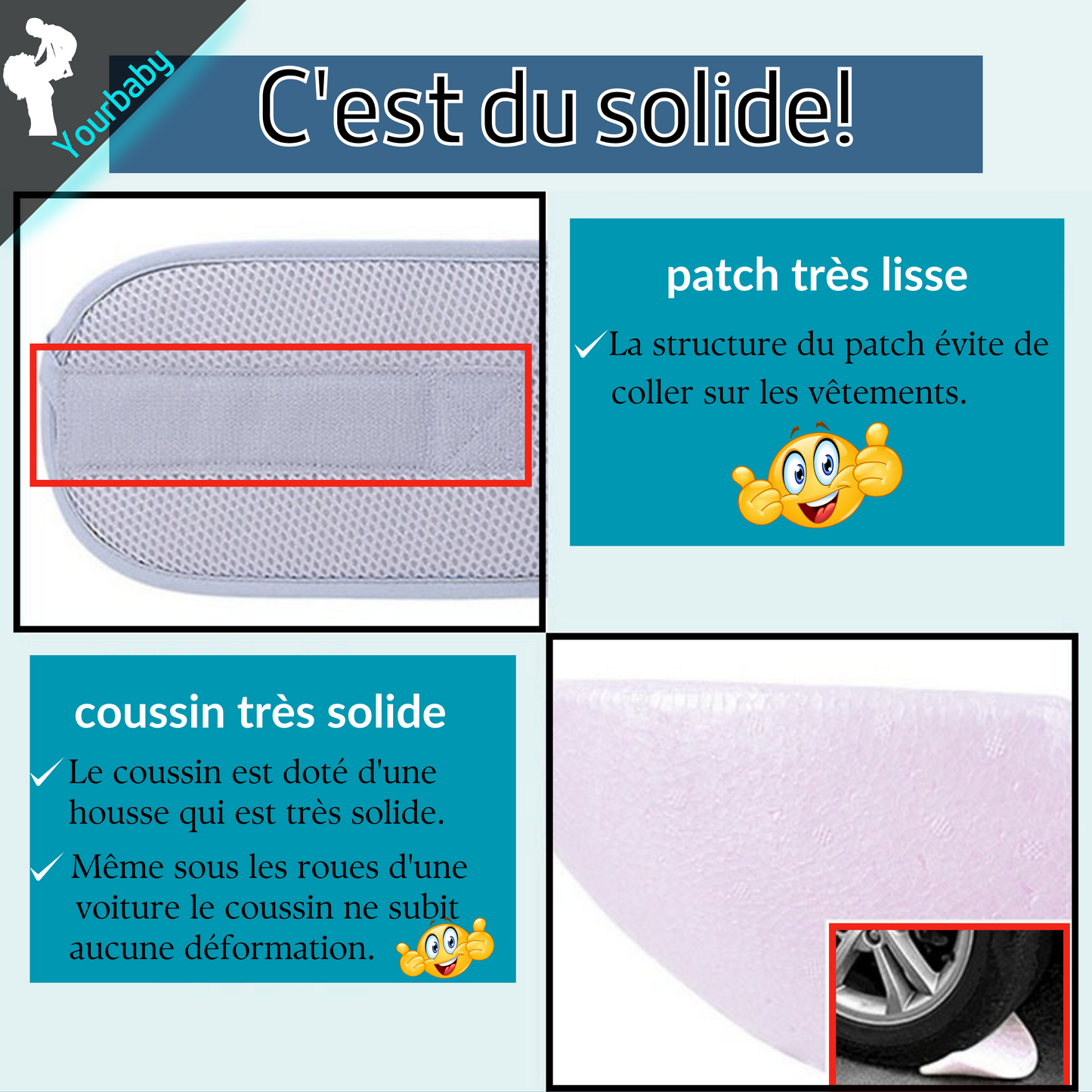 EASY-ERGONOMIC™ | Porte-bébé ergonomique