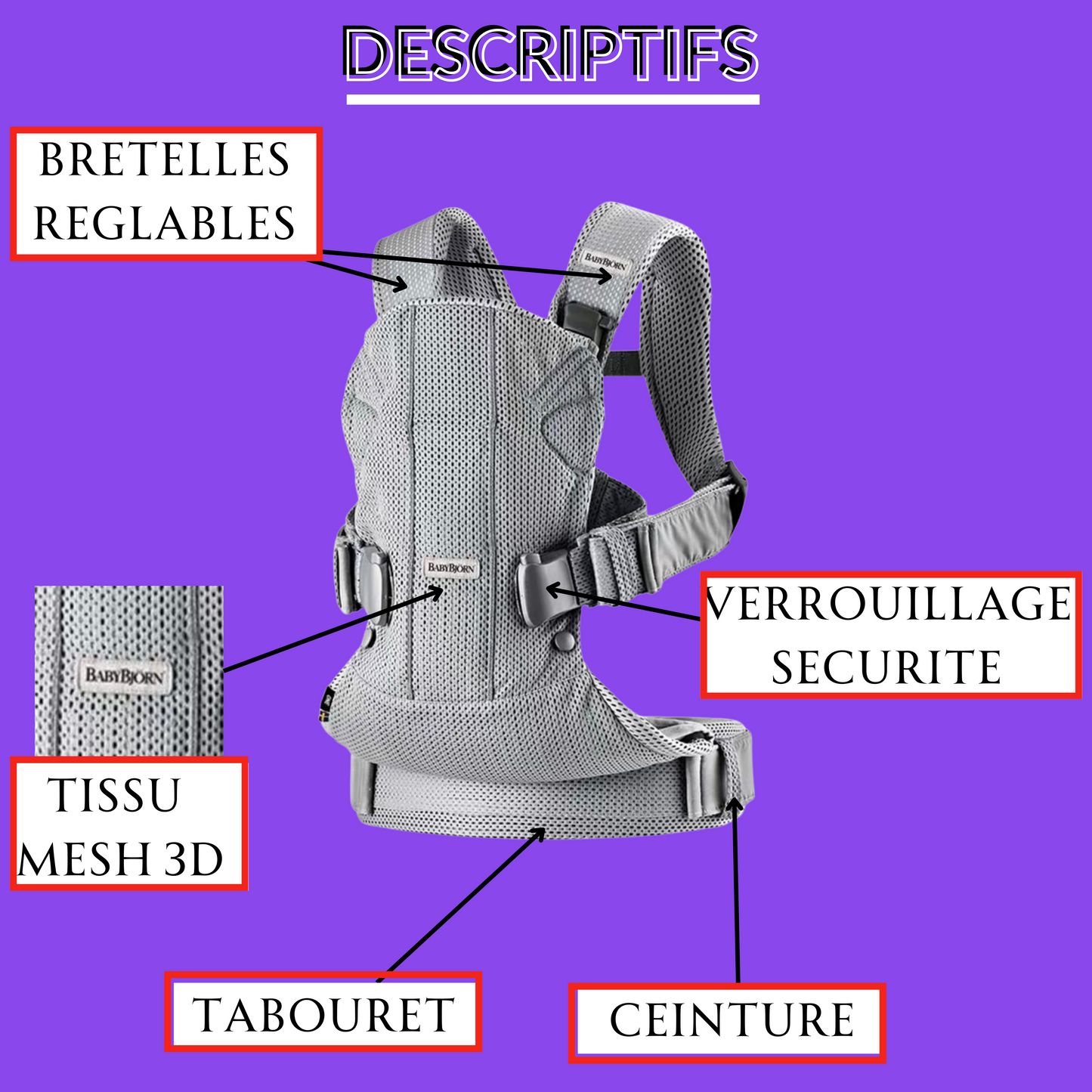 EASY-ONEAIR™ | Porte-bébé respirant