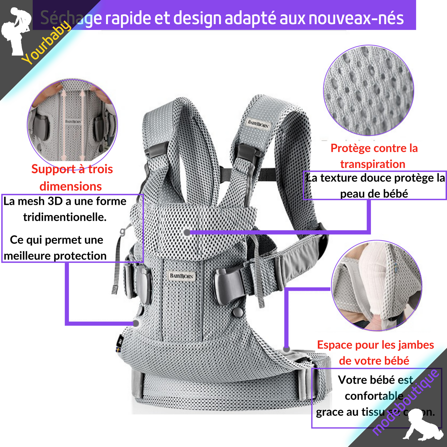 EASY-ONEAIR™ | Porte-bébé respirant