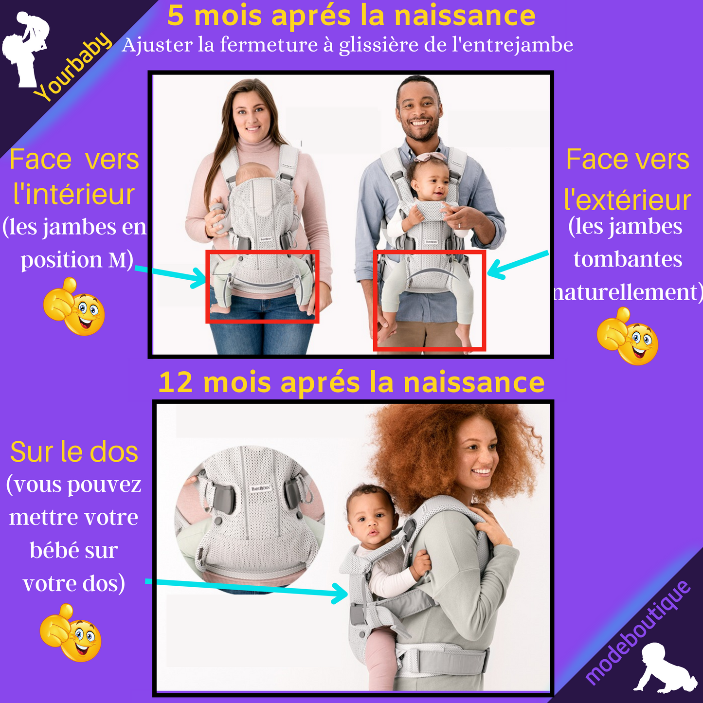 EASY-ONEAIR™ | Porte-bébé respirant