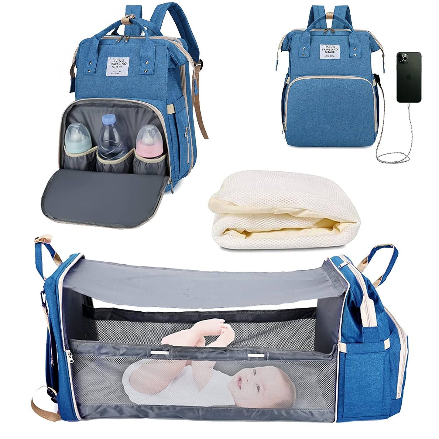 BABY-NAPPY™ | Sacs à langer Portatif. Berceau de voyage.