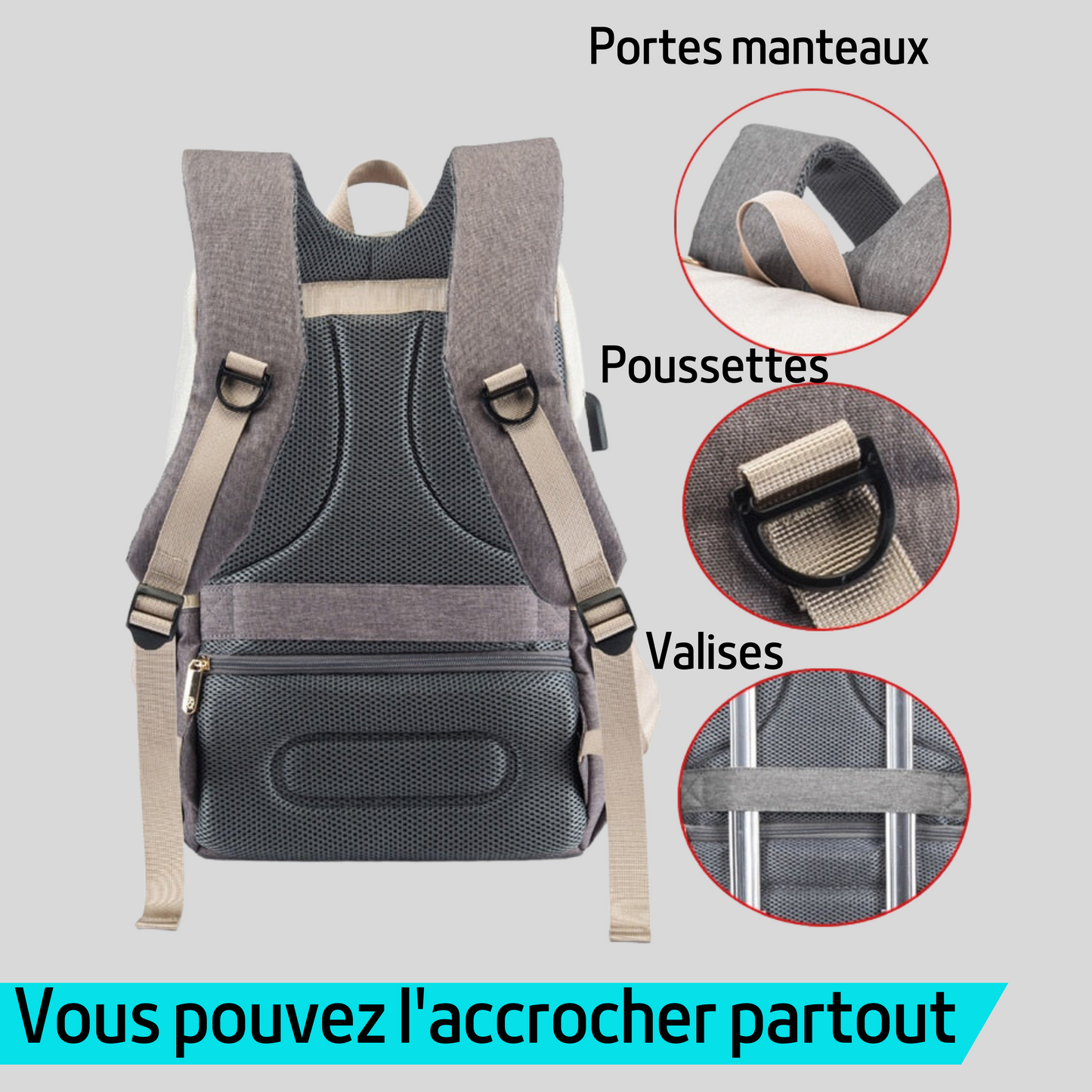 SAC A LANGER "CHIC"™ | Sac à langer chic pour bébé