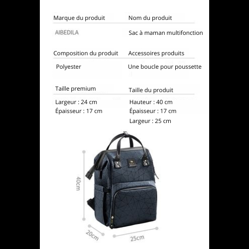 SAC À LANGER "ESTHÉTIQUE"™ | Sac à langer de grande qualité