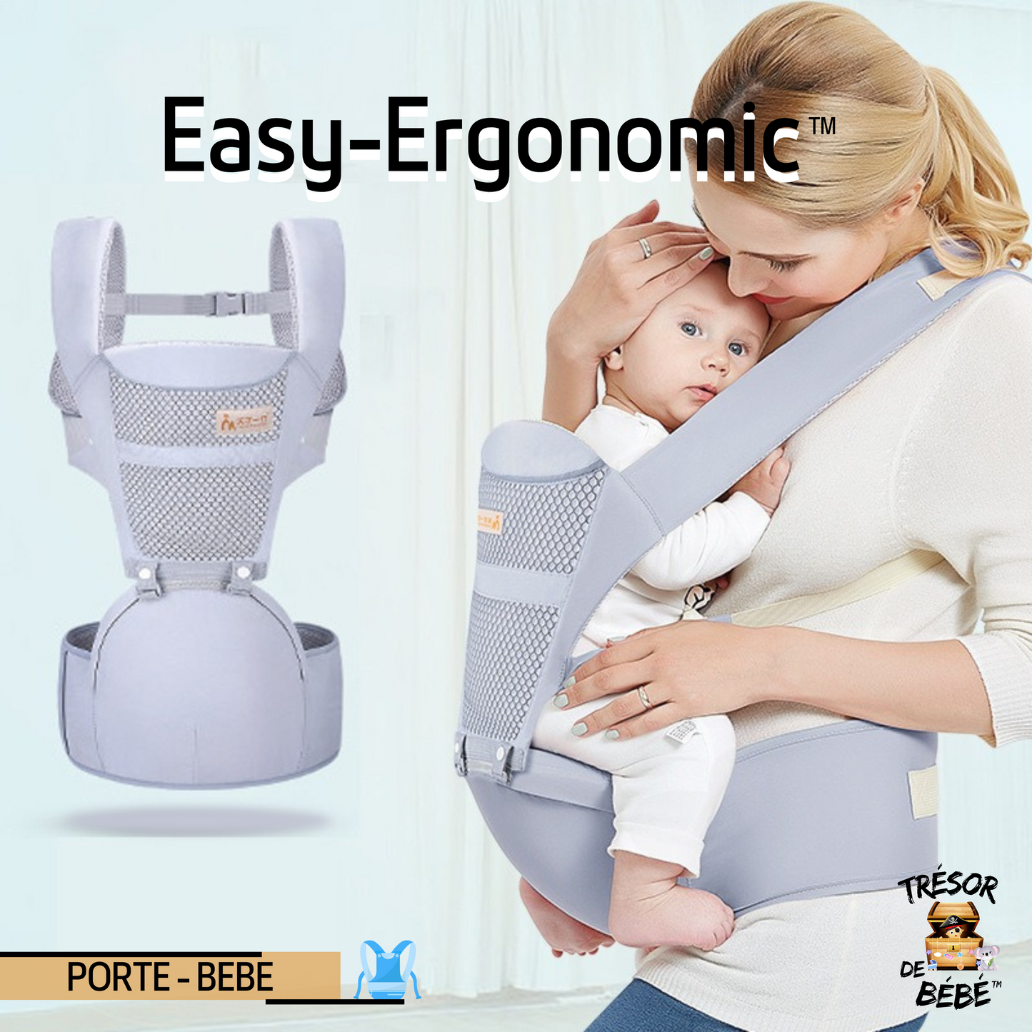 EASY-ERGONOMIC™ | Porte-bébé ergonomique